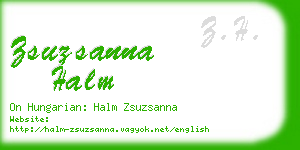 zsuzsanna halm business card